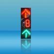 400mm three units with full screen countdown combination of LED traffic lights